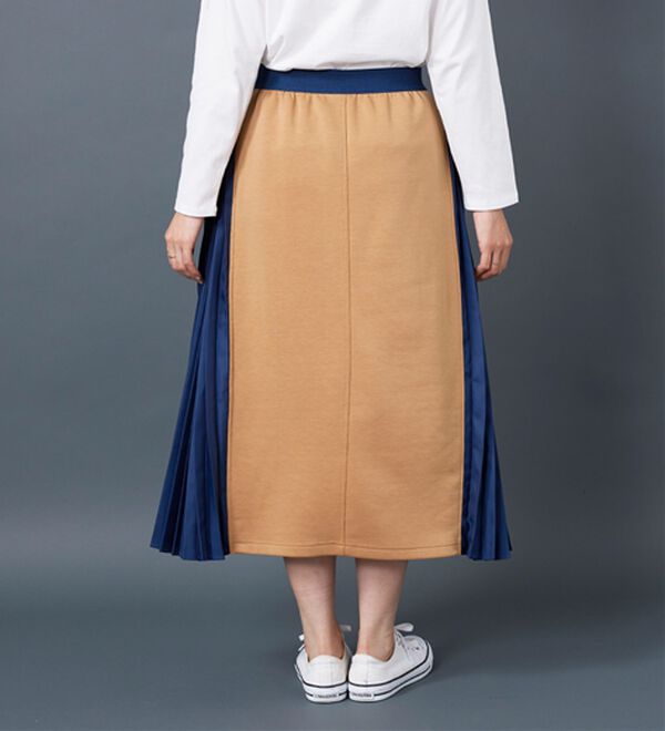BELLUNA（ベルーナ）の「【Ｌａｇｒｉｌｕａ】配色プリーツデザインフレアースカート（ロングスカート）」｜詳細画像