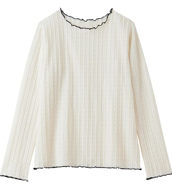 GeeRA（ジーラ）の「表面感配色メローカットソー（カットソー）」｜詳細画像