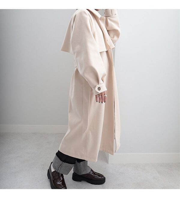 ☆美品！ロング102cm丈 ジルサンダー アンゴラ カシゴラ トレンチ