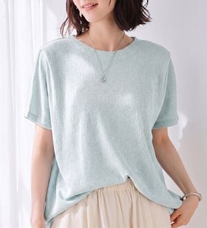 BELLUNA（ベルーナ）の「楊柳素材ドルマンプルオーバー（カットソー）」｜詳細画像