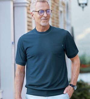 「＜コムルヴァン・オム＞大人のワッフルＴトレーナー（メンズＴシャツ）」｜詳細画像