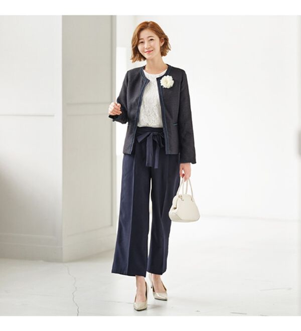 5点セット】〈ワイドパンツ〉2ジャケット5点セットスーツ - ベルーナ  