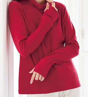 BELLUNA（ベルーナ）の「インナーにも！あったか裏起毛プルオーバー（カットソー）」｜詳細画像