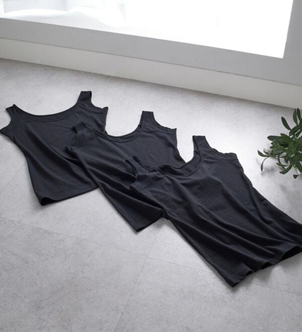 YU'NOW（ユナウ）の「ベーシックインナーハーフフレンチ同色３枚セット（肌着・インナーウェア）」｜詳細画像