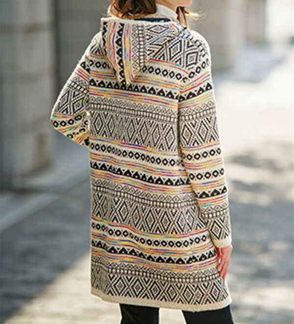 BELLUNA（ベルーナ）の「かすり使いジャカードニットジャケット（その他ジャケット）」｜詳細画像