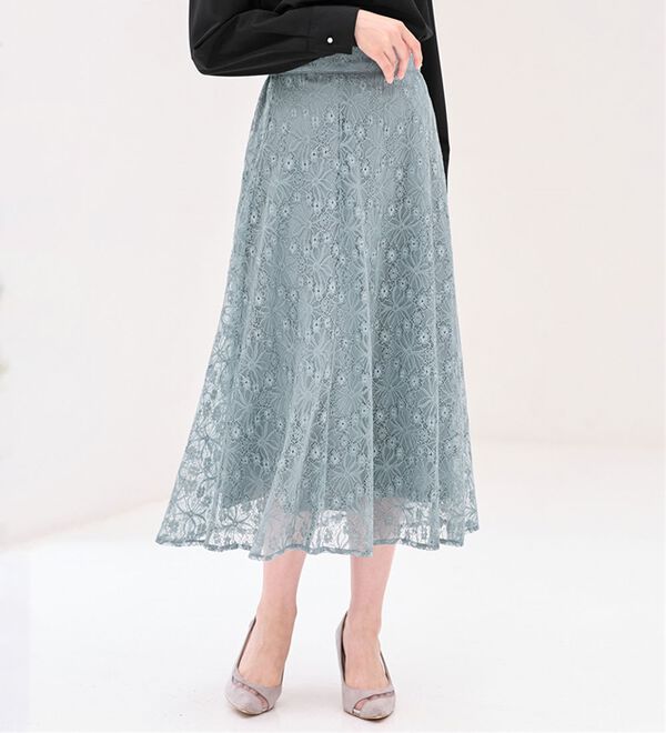 alotta（アロッタ）の「＜お客様企画＞ラメレースフレアースカート（ロングスカート）」｜詳細画像