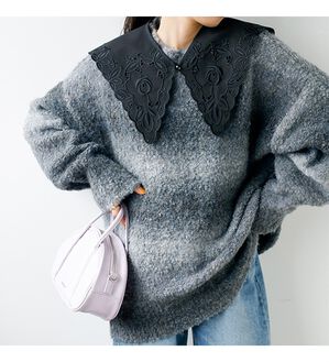 GeeRA（ジーラ）の「カットワーク刺しゅう付け衿（その他ファッション小物）」｜詳細画像