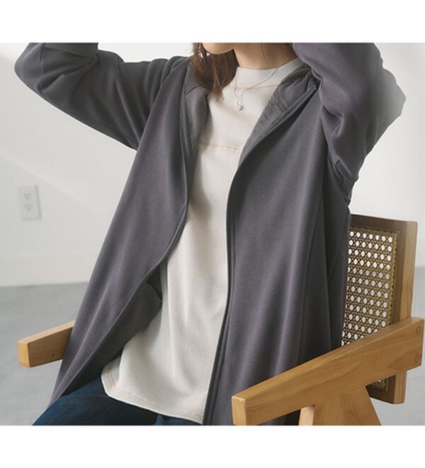 BELLUNA（ベルーナ）の「まるで着る毛布！静電防止付裏ファーブルゾン（その他カーディガン）」｜詳細画像