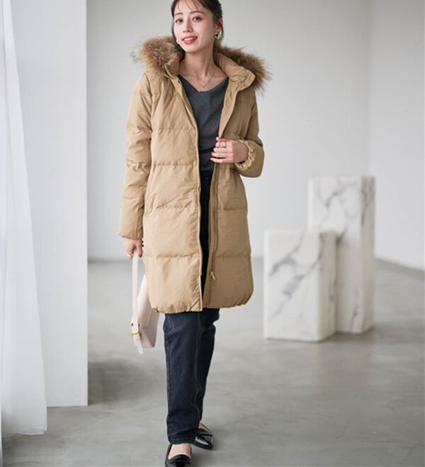 RANAN（ラナン）の「リアルファー付ダウンコート（ダウンコート・ジャケット・ベスト）」｜詳細画像