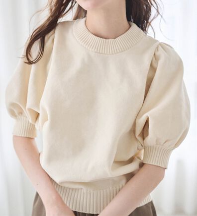 RANAN（ラナン）の「ボリュームパフスリーブニットトップス（ニット・セーター）」