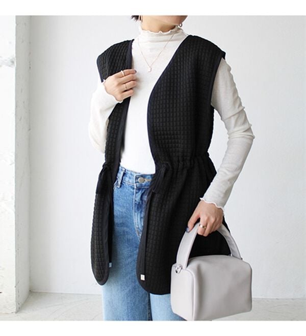 GeeRA（ジーラ）の「前後２ＷＡＹキルティングカットソーベスト（ベスト）」｜詳細画像