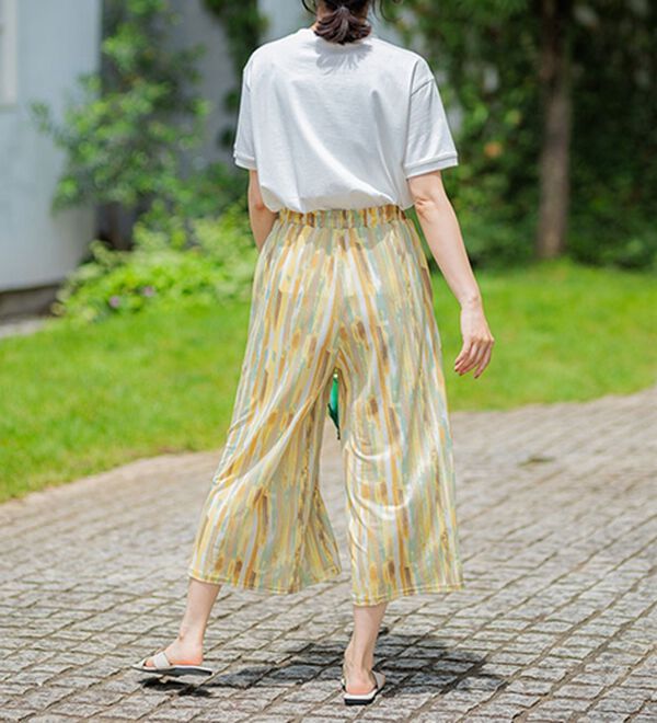 BELLUNA（ベルーナ）の「ヒンヤリ冷感イージーガウチョパンツ（ワイドパンツ・ガウチョ）」｜詳細画像
