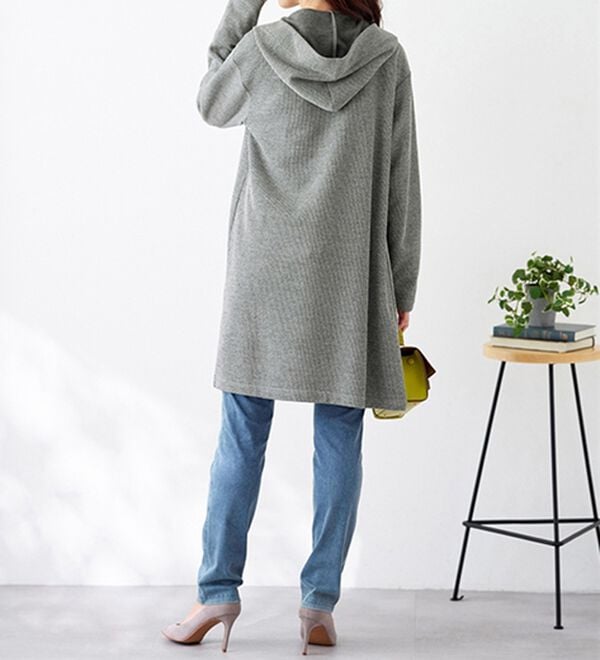 BELLUNA（ベルーナ）の「ニット見え素材フードカーディガン（その他カーディガン）」｜詳細画像