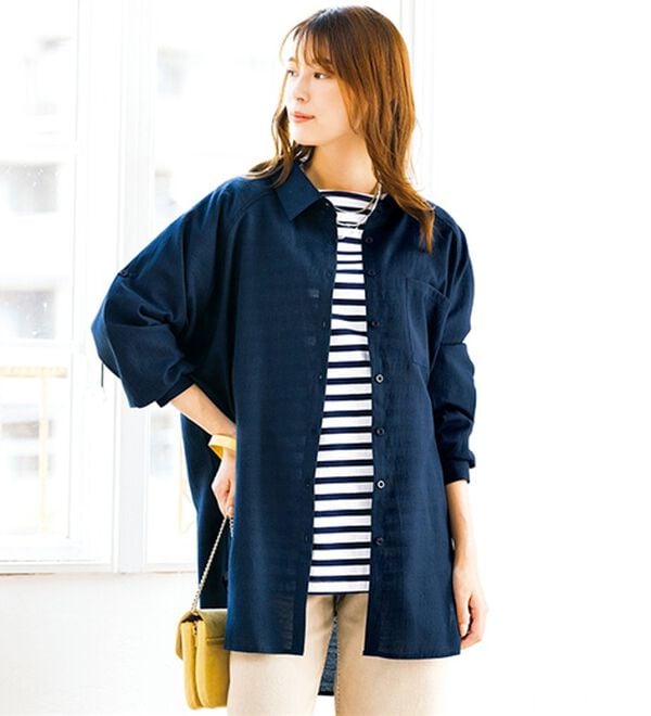 ルフラン（ルフラン）の「【３色組】「ゆったり好き」の為の羽織りシャツ（シャツ）」｜詳細画像