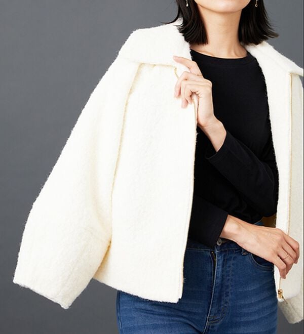 BELLUNA（ベルーナ）の「ブークレステンカラージャケット（その他ジャケット）」｜詳細画像