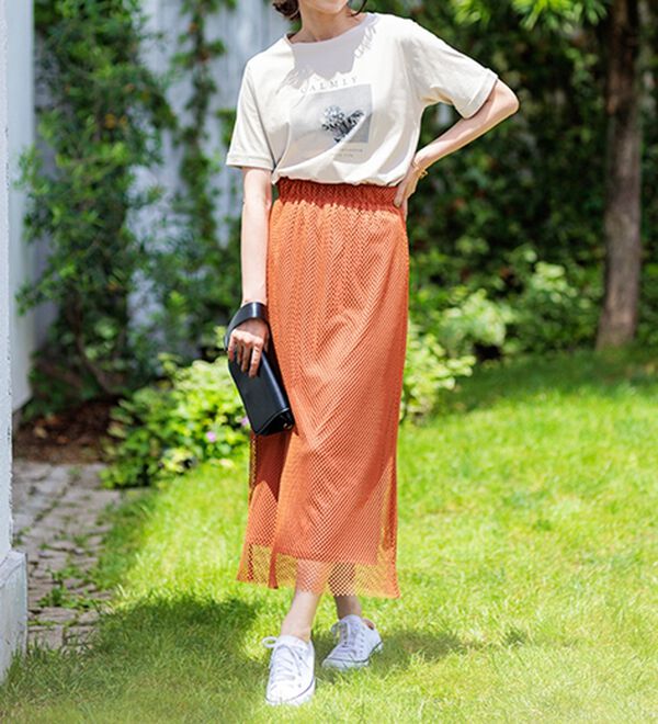 BELLUNA（ベルーナ）の「ヒンヤリ！着映えプリントプルオーバー（カットソー）」｜詳細画像