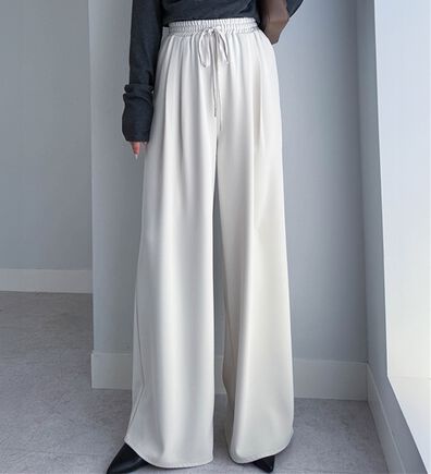 RANAN（ラナン）の「ひんやり！とろみ2タック体型カバーパンツ（フルレングスパンツ）」