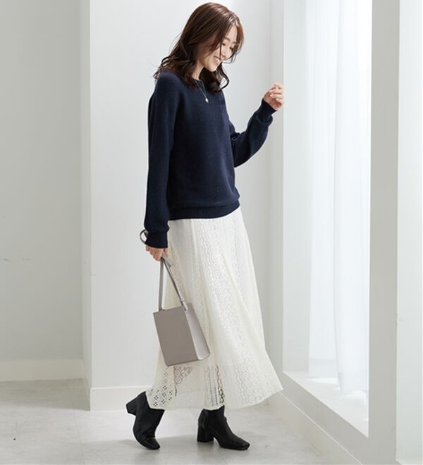 BELLUNA（ベルーナ）の「ラメ調もちもちニットプルオーバー（ニット・セーター）」｜詳細画像