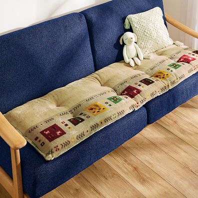 iellio（イエリオ）の「ボリュームたっぷりあったかギャベ柄ソファパッド（ソファパッド）」