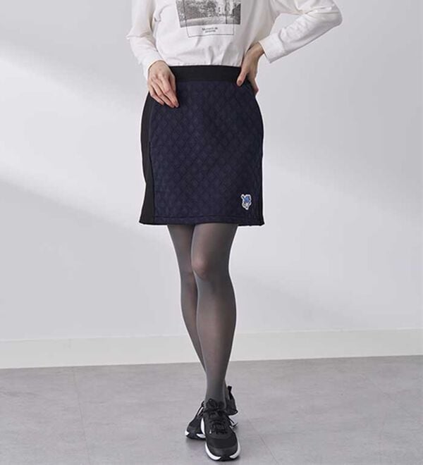 BELLUNA（ベルーナ）の「【タキシードサム】リブ切替キルト風スカート（ミニスカート）」｜詳細画像