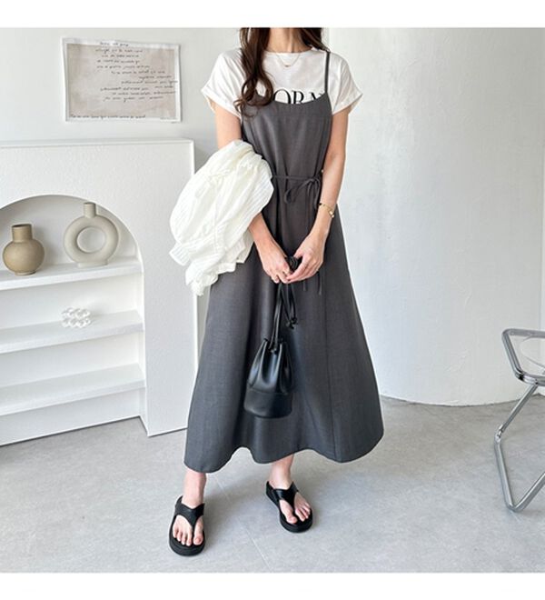 GeeRA（ジーラ）の「リネンライクロングキャミワンピース（その他ワンピース）」｜詳細画像