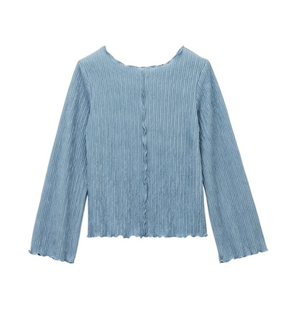 GeeRA（ジーラ）の「前後２ｗａｙフレアスリーブカットソー（カットソー）」｜詳細画像