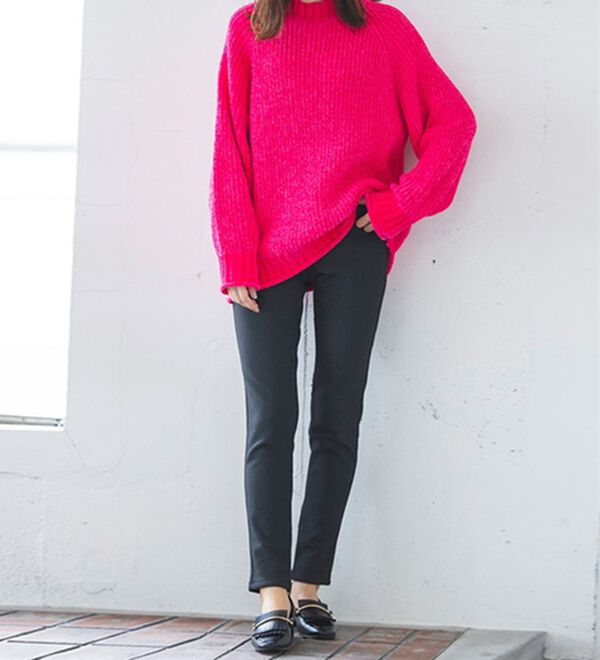 RANAN（ラナン）の「＋１０度素材！蓄熱保温裏起毛ストレッチスリムパンツ（フルレングスパンツ）」｜詳細画像