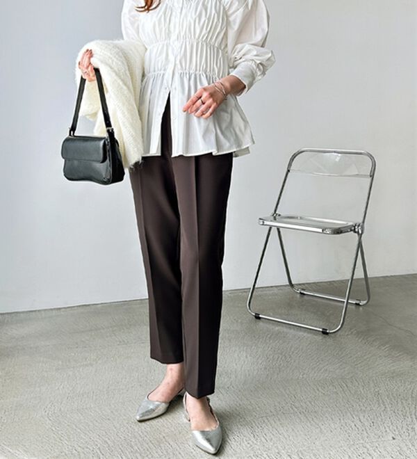 GeeRA（ジーラ）の「美脚きれい魅せ！テーパードパンツ（フルレングスパンツ）」｜詳細画像