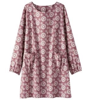 BELLUNA（ベルーナ）の「綿１００％素材おしゃれなかっぽうチュニック（パジャマ・ルームウェア）」｜レース柄