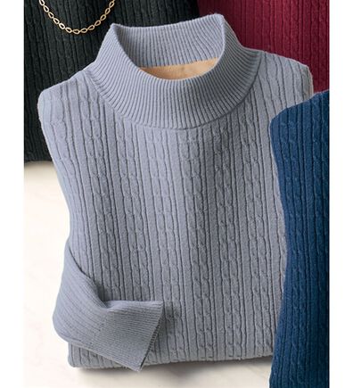 BELLUNA（ベルーナ）の「洗える！裏ベロアあったかセーター（ニット・セーター）」