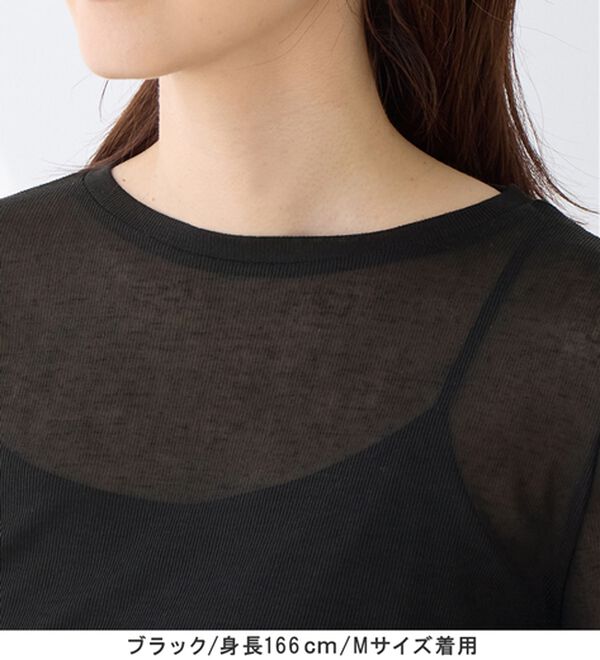 Viola e Viola（ヴィオラ エ ヴィオラ）の「スラブシアーテレコ袖レーストップス（カットソー）」｜詳細画像