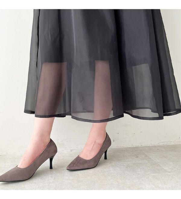 GeeRA（ジーラ）の「シアーデザインフレアーロングスカート（ロングスカート）」｜詳細画像