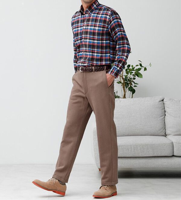 「＜コムルヴァン・オム＞お父さんの裏シャギー７得パンツ（メンズフルレングスパンツ）」｜詳細画像