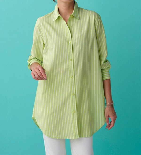 BELLUNA（ベルーナ）の「＜ＳＯＬＯＴＥＸ（Ｒ）＞ストレッチビッグシャツ（シャツ）」｜詳細画像