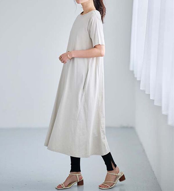 RANAN（ラナン）の「＜ＢＣ＞綿１００％ひんやりポケット付マキシワンピース（その他ワンピース）」｜詳細画像