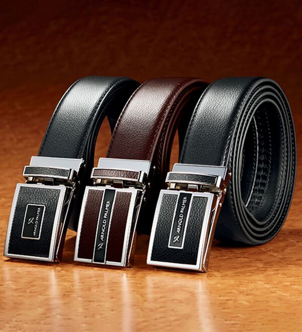 「  ＜アーノルド・パーマー＞ベルト３本組＆スマホポーチセット（メンズベルト）」｜詳細画像