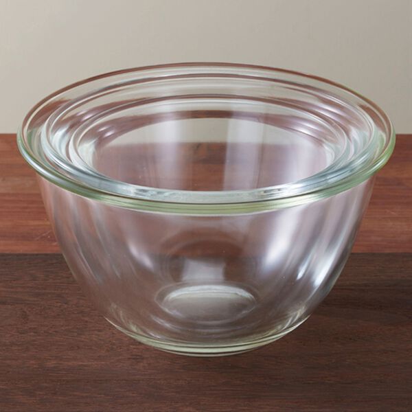 「ハリオ　レンジフタ付耐熱ガラス製ボウル３個セット（その他キッチン用品）」｜詳細画像