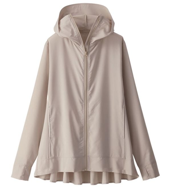 BELLUNA（ベルーナ）の「ＵＶ対策！はっ水軽量バックフレアパーカー（パーカー）」｜詳細画像