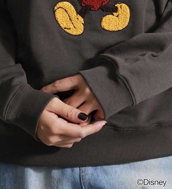 BELLUNA（ベルーナ）の「＜Ｄｉｓｎｅｙ＞【ミッキー】さがら刺しゅう裏毛トレーナー（カットソー）」｜詳細画像