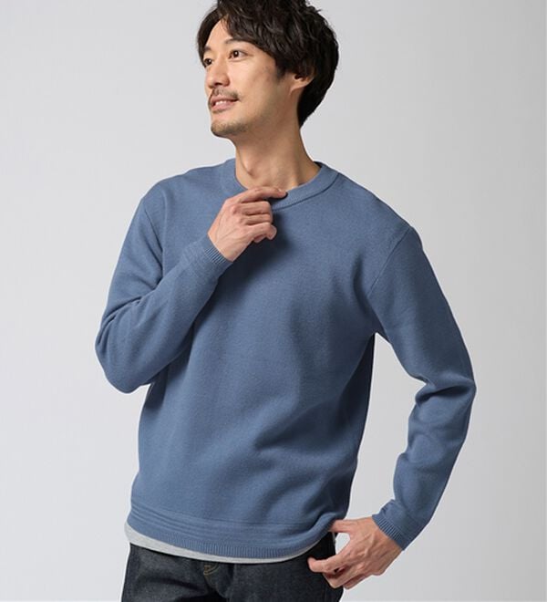 REMEN'S（リメンズ）の「【洗える】やわらかタッチクルーネックセーター（メンズニット・セーター）」｜詳細画像