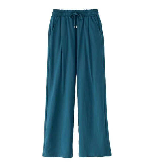 BELLUNA（ベルーナ）の「着心地楽々！綿１００％イージーパンツ（ワイドパンツ・ガウチョ）」｜詳細画像