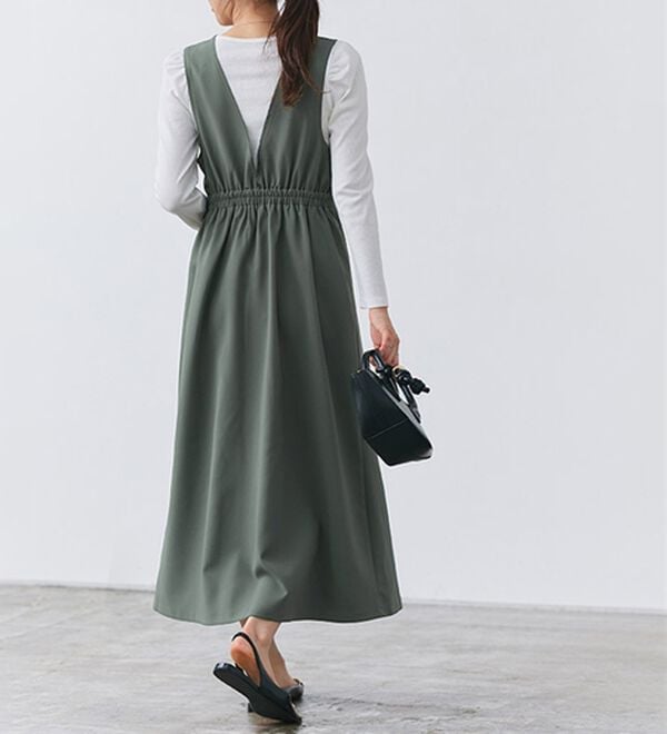 Pierrot（ピエロ）の「ウエストマークジャンパースカート（ジャンパースカート）」｜詳細画像