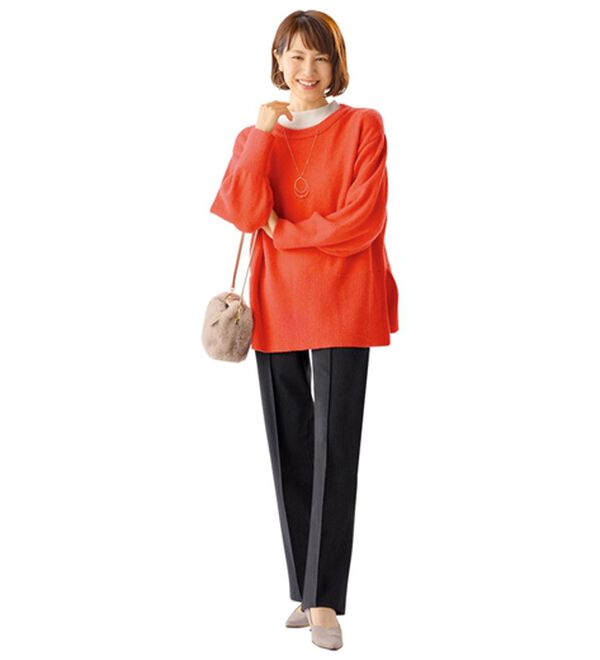 ルフラン（ルフラン）の「【３本組】日本製すっきり見えのフレアーパンツ（フルレングスパンツ）」｜詳細画像