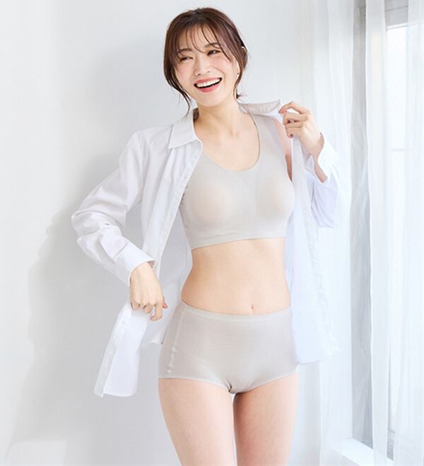 LAVIENNE（ラヴィエンヌ）の「【吸汗速乾】綿混メッシュの締め付けにくいＳｕ－ｐｉｔａ（スーピタ）ブラ・ショーツ（別売）（ブラジャー）」｜詳細画像