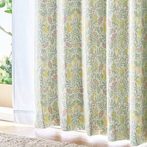 「簡単！素敵にコーディネート１級遮光＆機能レースカーテン「フォレストキャット」（ドレープカーテン）」｜アイボリー