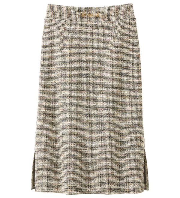 RANAN（ラナン）の「カットツイードナロースカート（ひざ丈スカート）」｜詳細画像