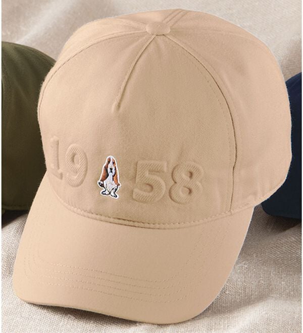 「＜ハッシュパピー＞ツイルキャップ（メンズ帽子）」｜ベージュ