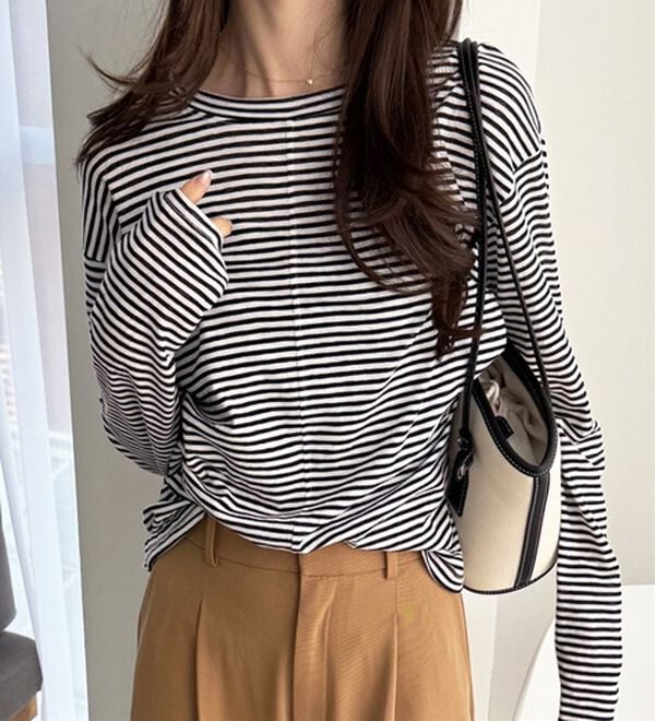 GeeRA（ジーラ）の「着回し自在！スラブシアートップス（カットソー）」｜詳細画像