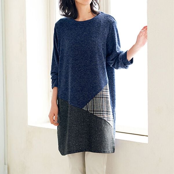 BELLUNA（ベルーナ）の「切替デザインゆったりチュニック（チュニック）」｜詳細画像