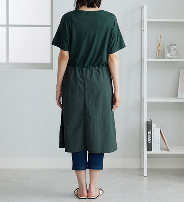 BELLUNA（ベルーナ）の「ドロスト使いドッキングワンピース（その他ワンピース）」｜詳細画像